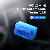자동차 진단기 스캐너 새로운 obd v2.1 v1.5 미니 elm327 obd2 블루투스 자동 obdii 2 elm 327 테스터 진단 도구 안드로이드 윈도우 심비안, 25k80 v1.5