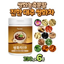 대추 쌍화차 농축 파우더 가루 230g x 6통, 6개