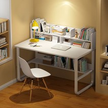 초등학생 아이 키즈 책상 아이방 플레인 의자 세트, 120x50x103 라이트 우드 선반 세트