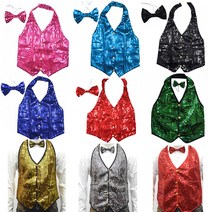 웨이터조끼(성인용L XL)스팡클조끼 반짝이조끼 웨이터조끼(성인용L XL), 그린XL, 1개