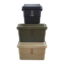 엘라보르 감성 캠핑 트러스코 카고박스 수납박스 트렁크 정리함, 30L, 플랫형-카키