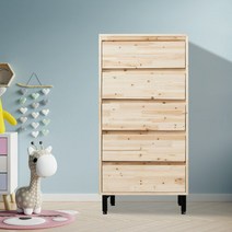 그리나 삼나무 베이비 서랍장, 색상:원목