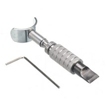 조각칼 목공예 공구 조각도 가죽 조각 회전 나이프 블레이드 도구 조정 가능한 DIY 수동 로터리 L 렌치 공, 한개옵션0