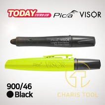 피카 VISOR 보드 마커 900 오래가는 마카 바이저 마킹 크레용 사무용 초록색 빨간색 파란색 검정색, VISOR 마커 No.900/46 (검정색)