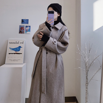 [국내제작 고퀄/누빔안감] 모나코 싱글 카라 벨트 롱 코트 / 롱코트 누빔코트 모직코트 울코트 벨트 데일리 겨울 겨울코트 윈터