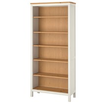 이케아 HEMNES 헴네스 책장 화이트 스테인 라이트브라운 90x198cm 804.135.01