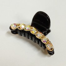 SUNNYDAY HH1 2개-1세트 국산 핸드메이드 체인 큐빅 미니 헤어집게핀 앞머리 여성 헤어핀 머리핀 잔머리 정리 고급 백화점 헤어 고정핀