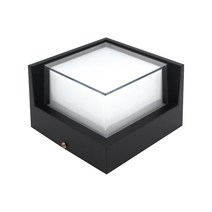 메이리 LED 사각 외부등 12W 현관등 베란다등 계단등 스퀘어 직부등 큐브 천장등 전원주택 조경등 벽부등 사각등 문주등 정원등 외벽등 카페 볼라드등 펜션 데크등 실외조명 화단등, 전구색
