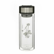 CYM635710이중유리 티텀블러 / 스텐 거름망 (300ml), 단품, 단품