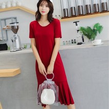 레드 원피스 여름 여성의류 데이트룩 캠퍼스룩 코디