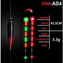 낚시찌 낚시용품 JiuYu 스마트 Led 낚시 플로트 민감한 물고기 물린 CR425 배터리와 부표 중력 센서 빛나는 전기 밤 생각 나게, [23] DM-A04