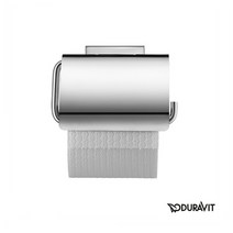 Duravit Karree 독일직구 듀라빗 욕실 화장실 뚜껑형 두루마리 화장지 휴지 걸이 홀더 크롬 0099551000