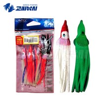 고씨낚시 크라켄 꼴뚜기 웜 루어 채비 대구지깅 문어채비, 10cm, 그린