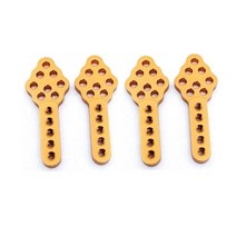 rc카 호환 쇼바 쇽업 diy 수리 부품 부속 24pcs cnc 금속 충격 흡수기 마운트 축 scx10 90046 d90 d110 rc 크롤러 자동차 용 높이 각도 스탠드 조정, 골드 4개
