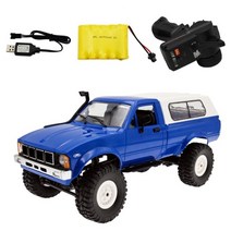 RC카 wpl c24 1:16 자동차 원격 제어 오프로드 자동차 diy 고속 트럭 rtr 소년 선물 장난감 업그레이드 4wd 금속 키트 부품 크롤러, c-24r