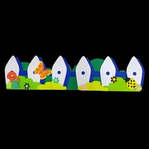 (디머스) 교실 게시판 환경 꾸미기 펠트 울타리6(파랑)