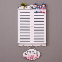 배전함가리개 인터폰 두꺼비집 커버 배전반 누전함 나만의집 꾸미기 미니멀라이프 신박한 정리, 캐비닛 공간의 깊이는 5cm 두께입니다. + 수직 루버 + 간편한 조립 (상자에 장식 없음)
