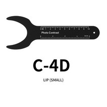 치과 사진 이미지 대비 보드 구강 뺨 블랙 플레이트 스케일 마크 134 ℃ 오토클레이브 가능 1pc, 06 C-4D