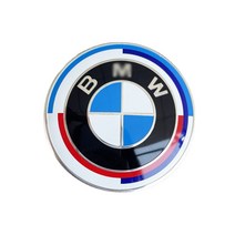 BMW 본넷 트렁크 엠블럼 50주년 320d 520d 520i 530i, A타입 50주년, 본넷 트렁크 엠블럼 (72mm)
