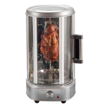 무연 전기 바베큐 그릴 회전 꼬치 고기구이 칠면조, 실버 바비큐 그릴 4세트