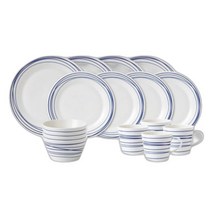 북유럽 로얄덜튼 Royal Doulton 퍼시픽 그릇 디쉬 세트 16피스 lines