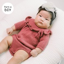 야나 [DIY패키지][니팅 포 올리브] 메리노 러플 롬퍼 & 드레스(+인쇄도안) 니팅포올리브 아기옷뜨기 유아옷만들기 대바늘뜨개 diy키트 대바늘 뜨개질, 메리노 5볼, 더스티 허니