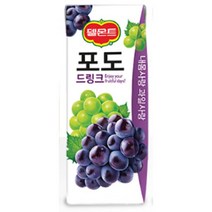 칠성 탕비실 손님대접 가족간식 델몬트 드링크 포도 주스 과즙음료 과일주스 생과일 190ML 48개, 11세트