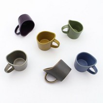 달소금 핸드메이드 도자기 무광 종이컵홀더(6color), 색상:올리브, 단품