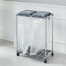 가정용 분리수거 재활용 비닐봉투 투명 35L 50매 50x70cm