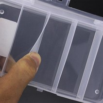 5등급 저장 투명 낚시 플라스틱 루어 박스 15x9x3cm 공간 콩 상자 구획 액세서리, 한개옵션0