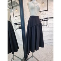 [반다리]﻿ 소재좋은 스판 셔링 언발 스커트