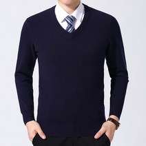 남자니트 2022 겨울 가을 30 양털 스웨터 브이넥 솔리드 무지 풀오버 후드 C416A43P48 4995757061