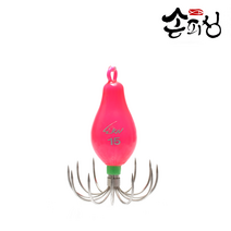 손피싱 쭈킬 쭈꾸미킬러/야광봉돌 애자 쭈꾸미 갑오징어 채비, 핑크야광