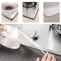 천막 보수 테이프 다목적 방수 누수 테이프 주방 싱크 투명 곰팡이 방지 자체 접착 욕실, 100mm, 5m