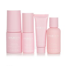 카일리 스킨 - 미니 4종 세트: 포밍 세안 30ml + 페이스 모이스처라이저 15ml + 비타민 C 세럼 10ml + 바닐라 밀크 토너 30ml, White, 4pcs