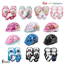 D&ON O휠러스 캐릭터 헬멧+보호대 세트 21273FE, D&ON 러블리헬멧_스피드보호대-S