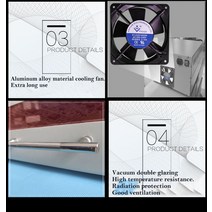 간편한 PUHUI T-962A + 2300W 소형 적외선 IC 히터 리플 로우로 LED 용접 기계 오븐 BGA SMD SMT PCB 재 작, 02 AC 110V US PLUG