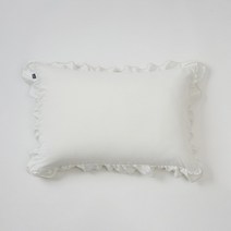 [JAJU/자주] 롱프릴 극세사 베개커버_70x50cm_아이보리