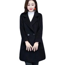 가을 겨울 패션 트렌드 모직 코트 여자 미디엄 롱 기장 루즈핏