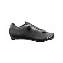 Fizik R5 로드 사이클링 슈 - 탄소 강화 마이크로텍스 파인튠 핏, Black/Dark Grey_5.5, Uomo Boa