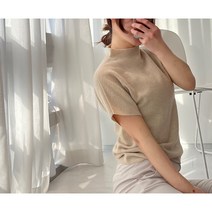 홀가먼트 반목 하프넥 골프 반팔니트
