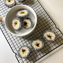 댕밥 강아지 김밥 피크닉 생일파티 수제간식, 150(5P)도시락케이스증정