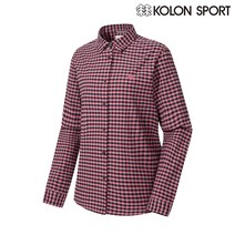 코오롱스포츠 2021 F/W 가격인하 여성 마이크로 체크 기본형 셔츠TVSXA21402SPI