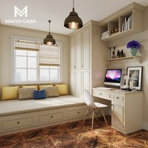 벙커 초등침대 어린이 2층 수납 원목 침대 Macio-맞춤형 다다미 침대 침실 베이 윈도우 옷장 통합 맞춤, 01 Advance Payment