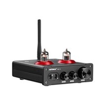 방송 음향 오디오 출력 증폭기 스피커aiyima 블루투스 5.1 6j1tube hifi 100w2 스테레오 디지털 앰프 qcc3031 aptx-hd 고음 저음 제어 홈 시어터, 전원 어댑터 없음
