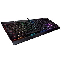 Corsair K70 RGB MK.2 로 프로필 기계식 게이밍 키보드 백릿 LED 체리 MX 레드, K70 RGB MK.2 LP, MX SPEED (Linear & Fast), Black