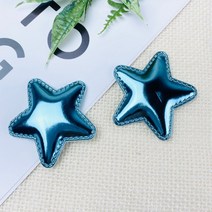 헤세드 DIY) 초음파 별장식 머리핀장식(2개), 블루, 2개