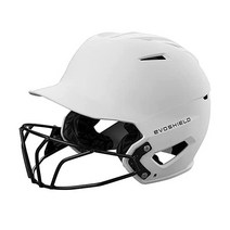 페이스 마스크가 있는 EvoShield XVT 2.0 매트 배팅 헬멧 - 팀 화이트 중형 대형야구헬멧 보호구 포수장비