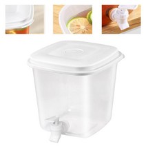 식혜디스펜서 음료수 디스펜서 냉각 마개와 5L 음료 디스펜서 바베큐 피크닉 풀 파티 용품 냉장고 차가운, 한개옵션0