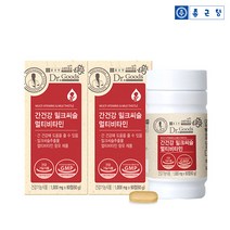 종근당 닥터굿스 간건강 밀크씨슬 멀티비타민 60정, 2박스